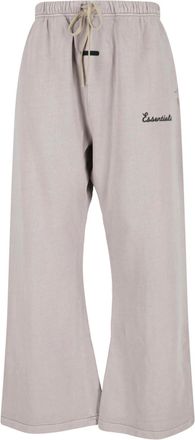 Fear of God Beige Relaxed Wide-Leg Logo Trousers