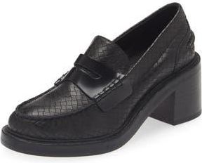 Rag & Bone Carter Platform Penny Loafer in Blkbktw at Nordstrom Rack, Size 8.5Us / 38.5Eu