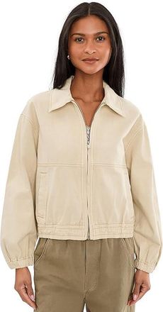 Free People We The Free Birdie Track Jacket Womens Coat Puff Pastry : LG (Womens 12-14), Cotton