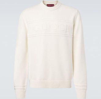 Gucci Logo cotton and wool sweater