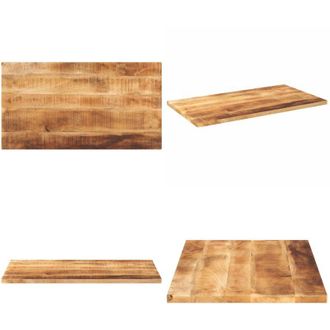 vidaXL Piano per Tavolo 100x60x3,8 cm Rettangolare Legno Mango Grezzo - Piano per tavolo - Tavolo in legno