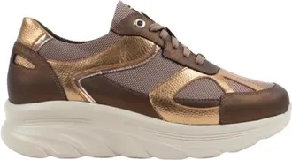 Footnotes Schoenen, Dames, Bruin, 40 EU, Leer, 26.004 Sneakers