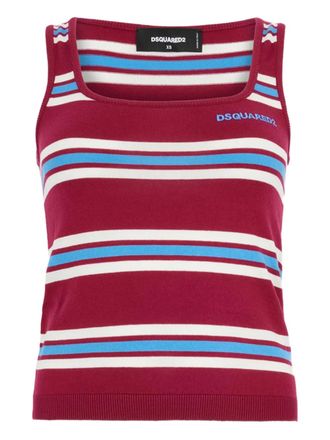 Dsquared2 striped knit tank top