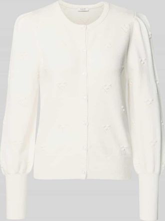 b.young B.Young Strickjacke aus Viskose-Mix mit Knopfleiste Modell MANINA in Offwhite, Gr&ouml;&szlig;e XL