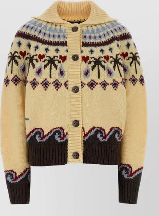 Alanui embroidered wool cardigan