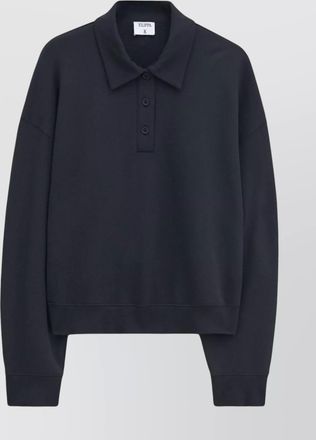 Filippa K collared organic cotton blend polo top