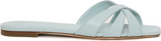 3Juin Blauwe Sandalen voor Vrouwen - Dames - Sandalen - Blauw - 40 EU - Leer - Schoenen