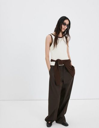 Mango Top bordi ondulati grezzo - Donna - XXS - MANGO