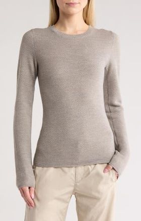Rag & Bone Adiana Long Sleeve Wool Blend T-Shirt in Slvrgrey at Nordstrom Rack, Size Xx-Small