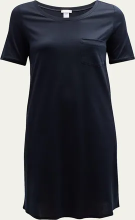 Hanro Cotton Deluxe Short-Sleeve Big Sleepshirt