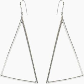 Isabel Marant Womens Isabel Marant Triangular Hoop Earrings - Silver - Size: ONE size
