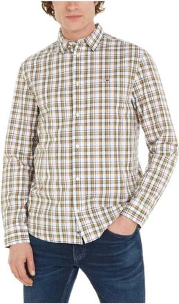 Tommy Hilfiger Essential Check Shirt - Heren - Casual Overhemden - Veelkleurig - S - Katoen - Overhemden