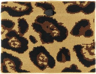 Goldbergh Goldbergh - Goldbergh Gebreide Nekwarmer met Luipaardprint - Dames - Accessoires - Veelkleurig - Maat: ONE Size