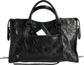 Balenciaga (WMNS) Balenciaga Le City Bag Medium Black 8657602ACFH1000