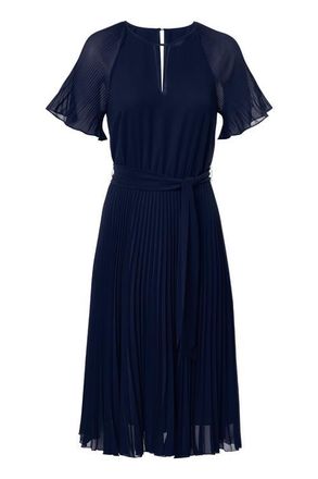 Mart Visser Haily Plisse Jurk Navy