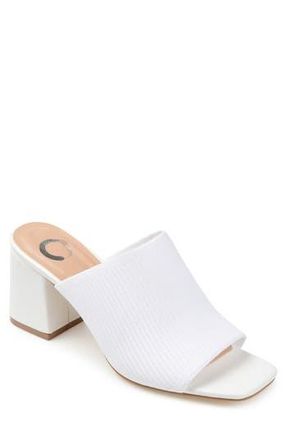 Journee Collection Lorenna Mule in White at Nordstrom Rack, Size 7.5