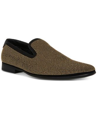Steve Madden Mens Mezmoryz Stud Smoking Loafers