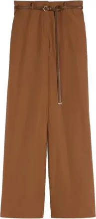 Max Mara Broeken, Dames, Bruin, XS, Wol, Farea Broek