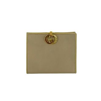 Gucci Beige Leather Wallet (Bi-Fold) (Pre-Owned)