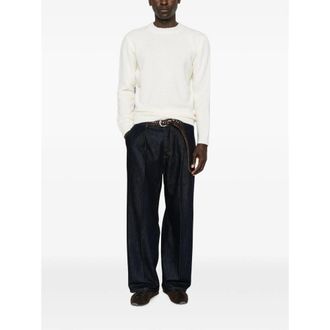Scaglione Cotton Crewneck Sweater - Beige