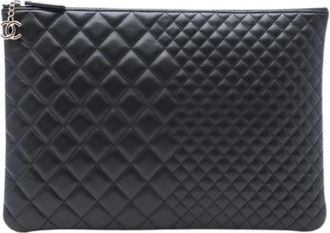 Chanel Pre-owned Clutches, female, Black, Size: ONE SIZE Pre-owned Vintage Clutch