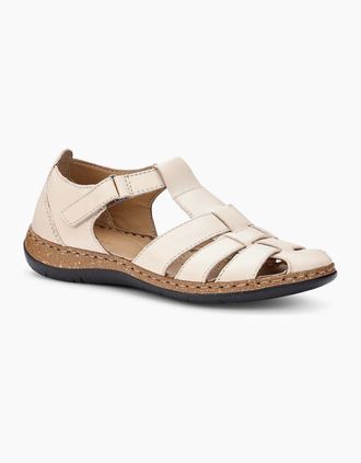 Hotter Womens Sharini Womens Wide Fit Sandals - White - Size: 5