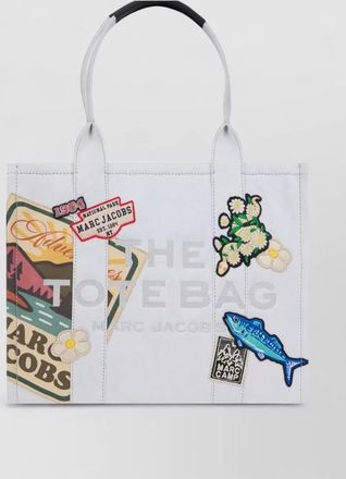 Marc Jacobs tote bag landscape patches top handles