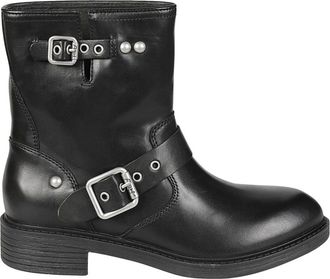 Ash Flame Lily Enkellaarsjes - Dames - Enkellaarsjes - Zwart - 37 EU - Leer - Schoenen