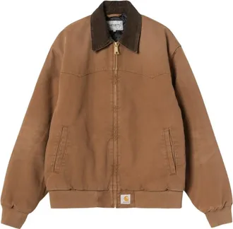 Carhartt Work in Progress Jassen, Heren, Bruin, XL, Katoen, OG Santa Fe Jacket