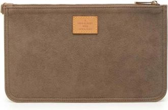 Louis Vuitton Pre-owned Clutches, female, Brown, Size: ONE SIZE Pre-owned Suede Pouch