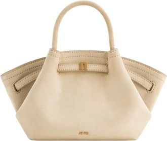 JW PEI Hana Mini Tote Bag van imitatie su&egrave;de - Dames - Handtassen - Wit - ONE Size - Su&egrave;de - Tassen