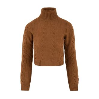 SOLOTRE Bruine Coltrui voor Vrouwen - Dames - Coltruien - Bruin - XS - Truien & Vesten