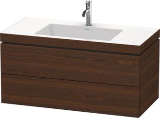 Duravit Lavamanos Duravit L-cube Con Base Mural, 100x48 Cm, 2 Cajones