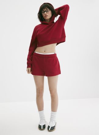 Twik Womens Soft fleece mini short