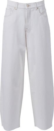 7 For All Mankind Bonnie Curvilinear Milkyway mit Rohschnitt