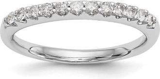 Diamond2Deal 14k Gold Lab Grown Diamond Wedding Band Ring 0.26Ct Clarity- VS Color- G-H
