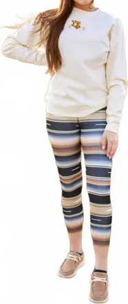 Tasha Polizzi The Faye Serape Leggings In Multi
