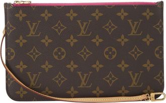 Louis Vuitton Pink Monogram Coated Canvas Neverfull Pouch Mm (Authentic Pre- Loved)
