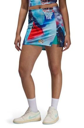 Nike Jordan Print Skort in Blue at Nordstrom Rack, Size X-Small