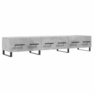 Berkfield Home TV Cabinet Concrete Grey 150x36x30 cm Engineered Wood | Size: 150 x 36 x 30 cm