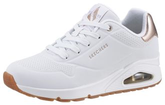 Skechers Sneaker »UNO GOLDEN AIR« Freizeitschuh, Halbschuh, Schnürschuh mit Metallic-Einsatz