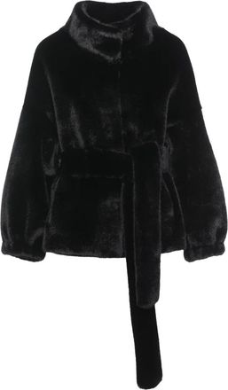 Bully Cappotto in ecopelliccia - - Jackets - Donna - Nero - M