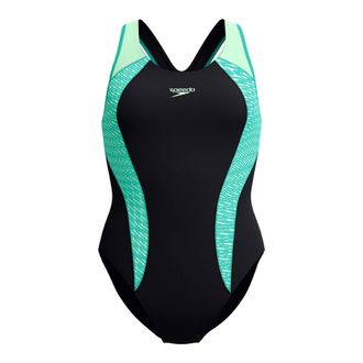 Speedo Dames/dames Plaatsing Laneback Eendelig Badpak (Turquoise)