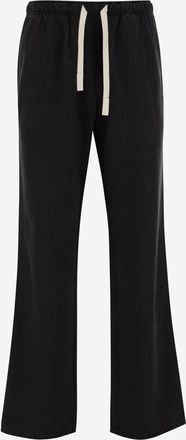 Palm Angels Dark Grey Logo Detail Track Pants