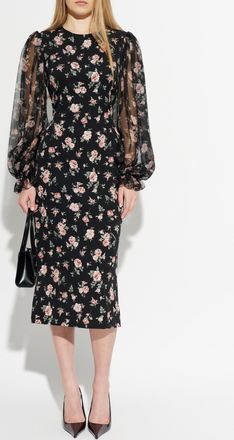 Dolce & Gabbana Silk Dress, Womens, Black