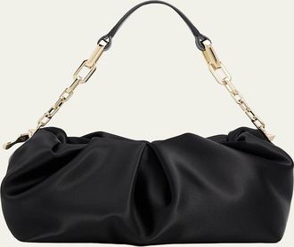 Christian Louboutin Eva Ruched Neoprene Shoulder Bag