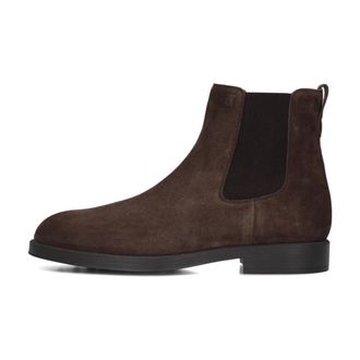 Tod's Schoenen, Heren, Bruin, 44 EU, Suède, Bruine Suède Chelsea Boots voor Heren