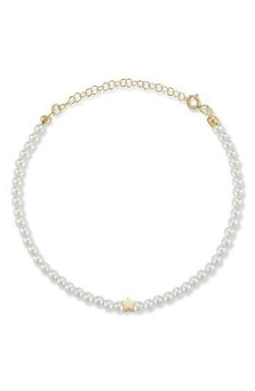 Sphera Milano Cultured Pearl Star Charm Bracelet in Gold at Nordstrom Rack