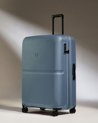 Antler Large Suitcase In Cove Blue - Single Stripe