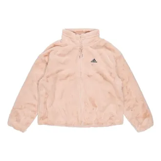 adidas (WMNS) adidas Sty Fur Jacket Pink/Red H07394